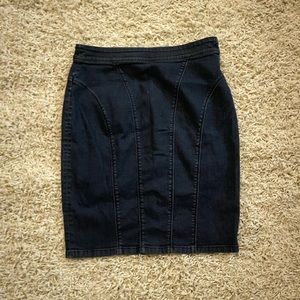 Ann Taylor Denim Jean Pencil Skirt - 6